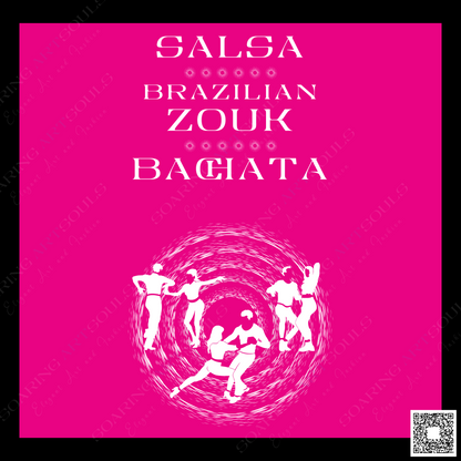 Salsa Zouk Bachata Dancer S0202 white PNG print file for Gifts, Apparel