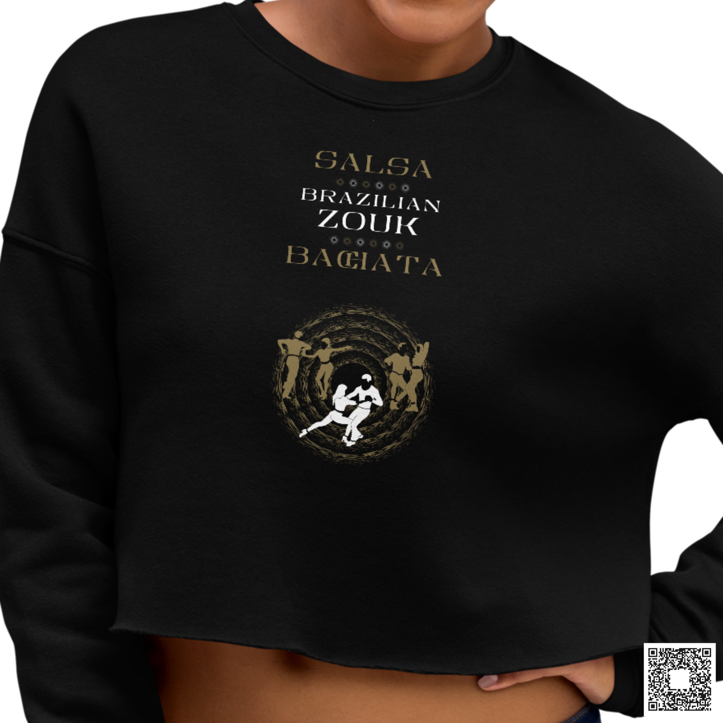 Salsa Zouk Bachata Dancer S0208 gold-white PNG print file for Gifts, Apparel